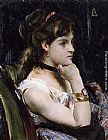 Alfred Stevens Woman Wearing a Bracelet painting